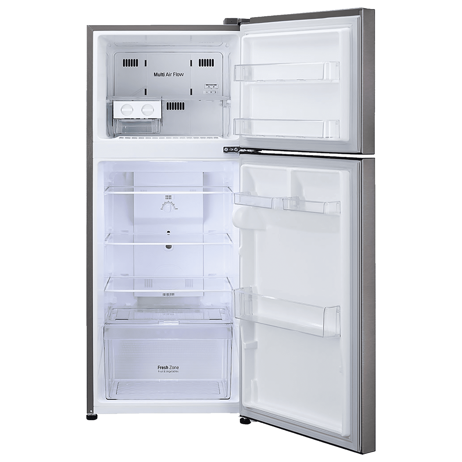 LG 242 Litres 2 Star Frost Free Double Door Refrigerator with Multi Air Flow (GL-N292DDSY, Dazzle Steel)