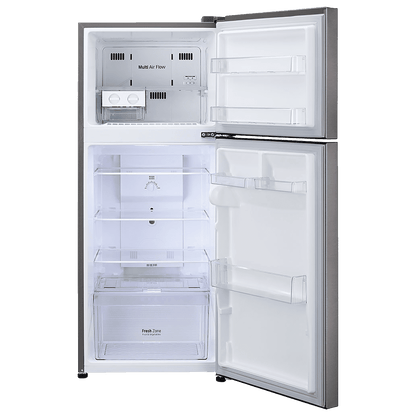 LG 242 Litres 2 Star Frost Free Double Door Refrigerator with Multi Air Flow (GL-N292DDSY, Dazzle Steel)