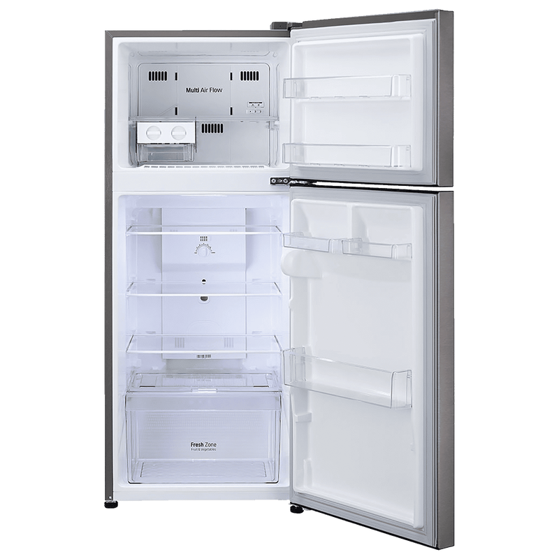 LG 242 Litres 2 Star Frost Free Double Door Refrigerator with Multi Air Flow (GL-N292DDSY, Dazzle Steel)