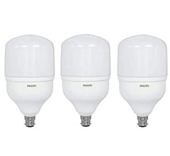 Philips Stellar Bright Base B22 50-Watt LED Bulb (Pack of 3) (Cool Day Light) (High Wattage, Super Bright