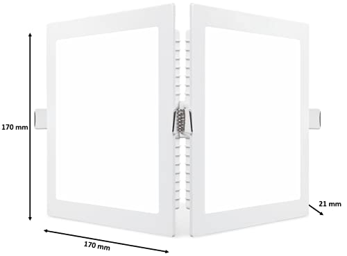 Philips Polycarbonate 15W Square Ap Plus Ultraglow Led Dl Recessed Led Panel Ceiling Light (Pack of 1