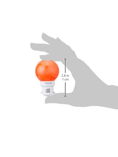 Philips Deco Mini Base B22 0.5-Watt LED Bulb (Pack of 4, Red)