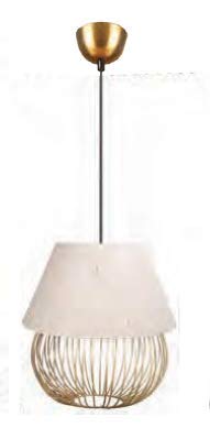 Philips 31427 Muziris Conical Fabric Pendant Light (LED)
