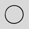 Mini Rubber Gasket for Pressure Cooker Lid, Black, 19.5 cm Outer Diameter, Compatible with Prestige, Premier, Butterfly, Nandi, Kaviraj, Pigeon 3L/4L Aluminium Cookers