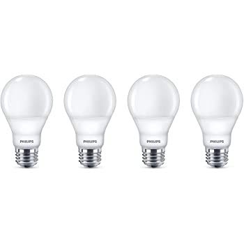 Philips 472407 75 Watt Equivalent Frosted A21 Dimmable LED Energy Star with Warm Glow Effect Light Bulb (Pack of 4)