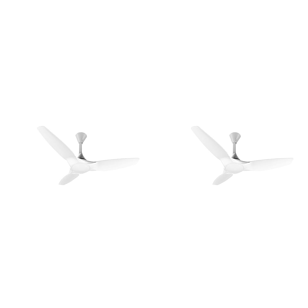 Crompton SilentPro Enso 1225 mm ActivBLDC Remote-controlled Ceiling Fan with Anti-Dust Technology | 2X Silent |iF Design Award 2021 | 5 Years Warranty (White)