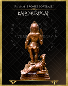 Bala Murugan Panchaloha Bronze Icon - 3"
