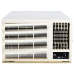 OGeneral 1.8 Ton 4 Star Inverter Window AC | Copper Condenser | Anti Bacterial Filter | Super Wave Technology | Dust Filter | Stabilizer Free Operation (AXGB22CHAA-B, White)