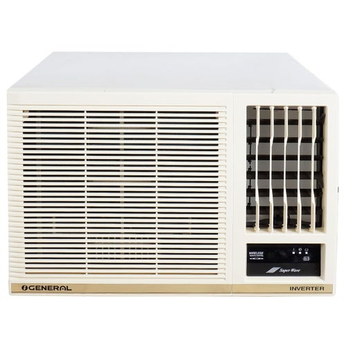 OGeneral 1.8 Ton 4 Star Inverter Window AC | Copper Condenser | Anti Bacterial Filter | Super Wave Technology | Dust Filter | Stabilizer Free Operation (AXGB22CHAA-B, White)