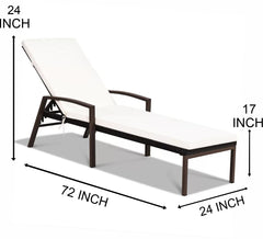 Nimble Outdoor Swimming Poolside Lounger Set of 2 (Brown)