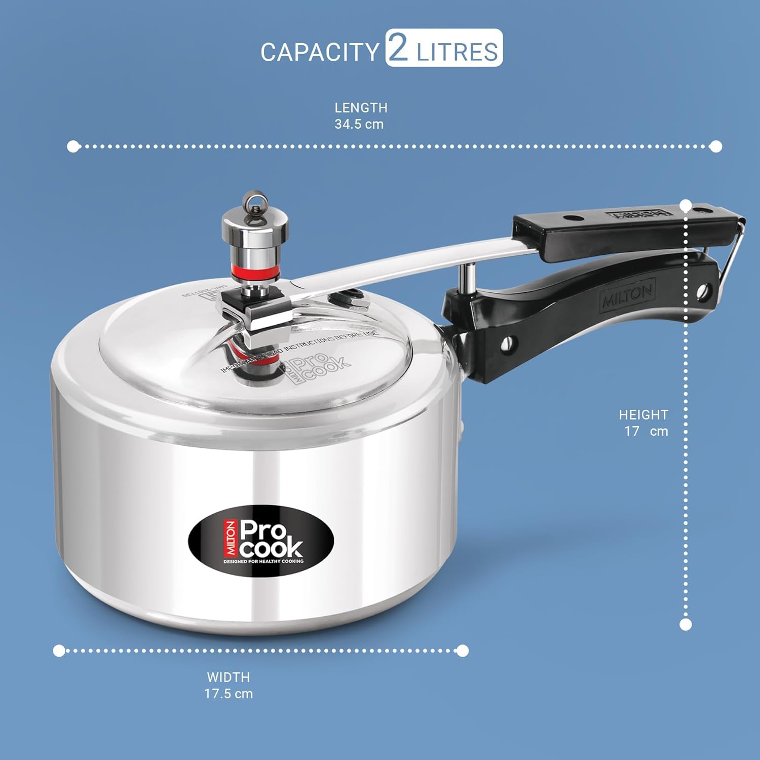 Pressure Cooker Inner Lid Aluminium Induction (Milton Procook)