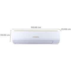 OGeneral 2 Ton 2 Star Split AC | Copper Condenser | Coanda Airflow | Smart Diagnosis | Quiet Operation | 2 Way Air Swing | Energy Saving | Sleep Timer (ASGA24BMAA-B, White)