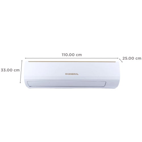 OGeneral 2 Ton 2 Star Split AC | Copper Condenser | Coanda Airflow | Smart Diagnosis | Quiet Operation | 2 Way Air Swing | Energy Saving | Sleep Timer (ASGA24BMAA-B, White)