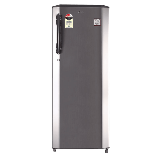 LG 261 Litres 3 Star Direct Cool Single Door Refrigerator with Stabilizer Free Operation (GL-B281BPZX.DPZZEB, Shiny Steel)