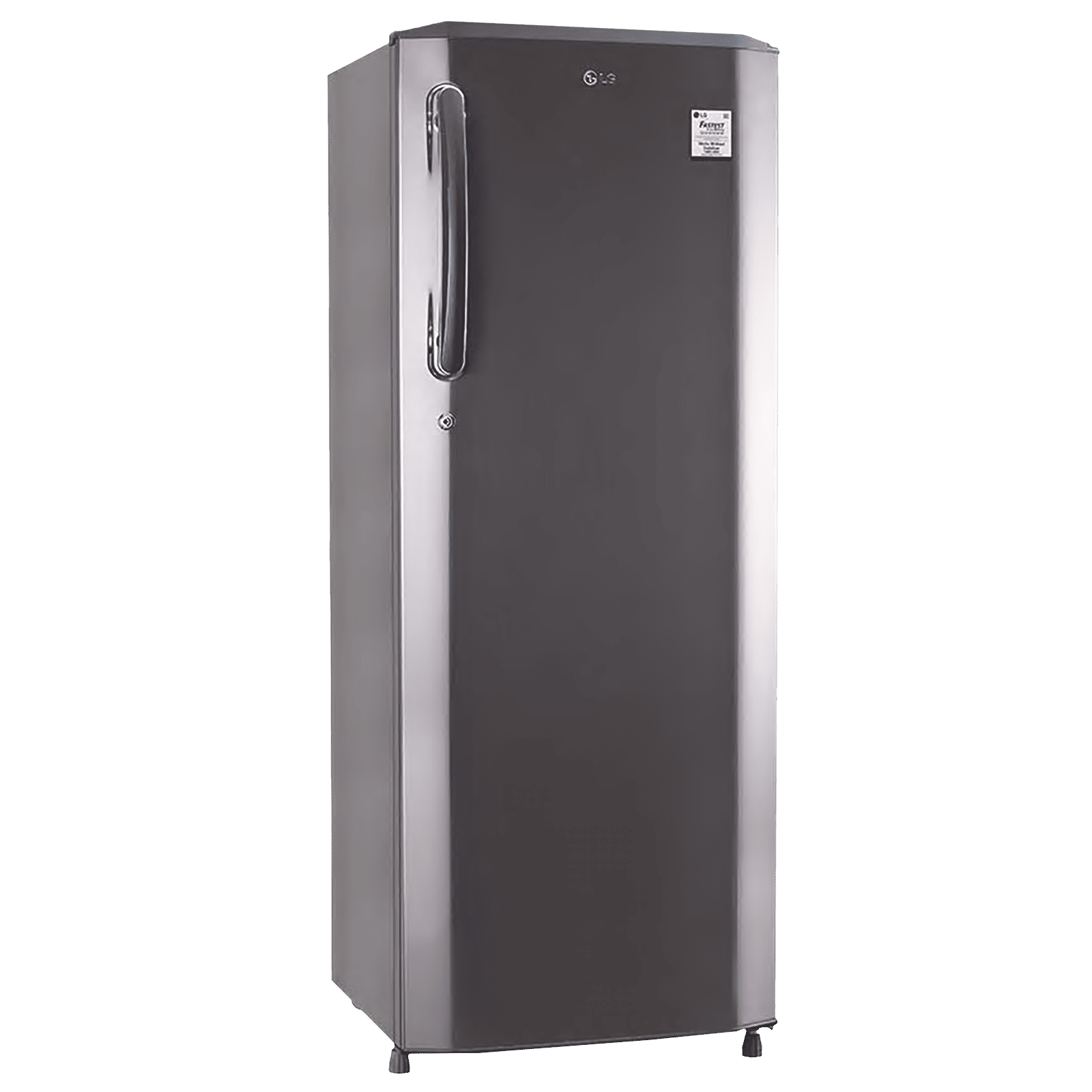 LG 261 Litres 3 Star Direct Cool Single Door Refrigerator with Stabilizer Free Operation (GL-B281BPZX.DPZZEB, Shiny Steel)