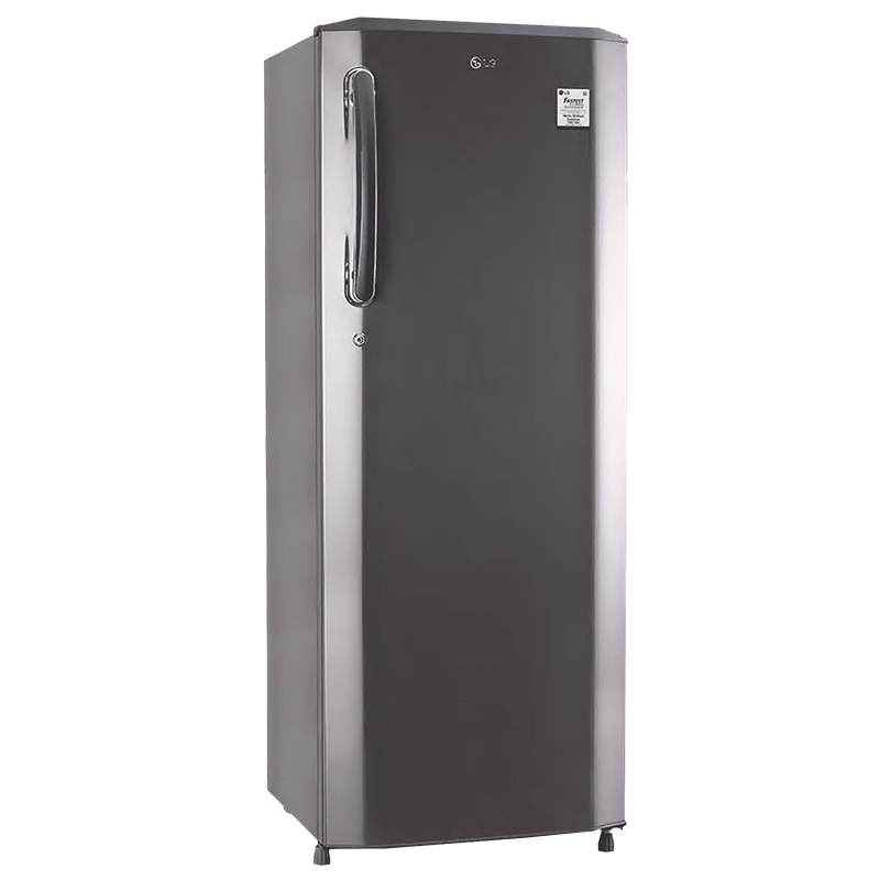 LG 261 Litres 3 Star Direct Cool Single Door Refrigerator with Stabilizer Free Operation (GL-B281BPZX.DPZZEB, Shiny Steel)