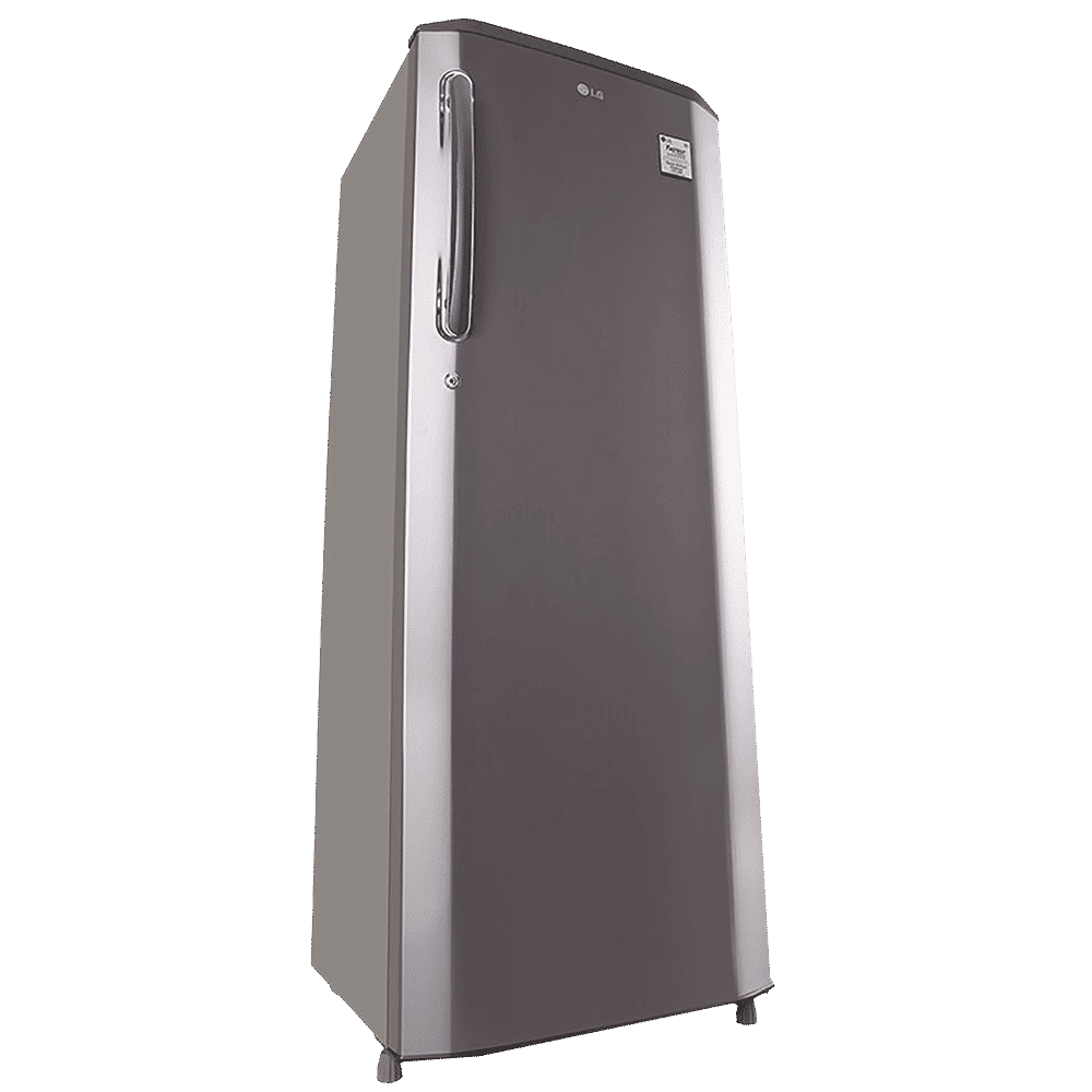 LG 261 Litres 3 Star Direct Cool Single Door Refrigerator with Stabilizer Free Operation (GL-B281BPZX.DPZZEB, Shiny Steel)