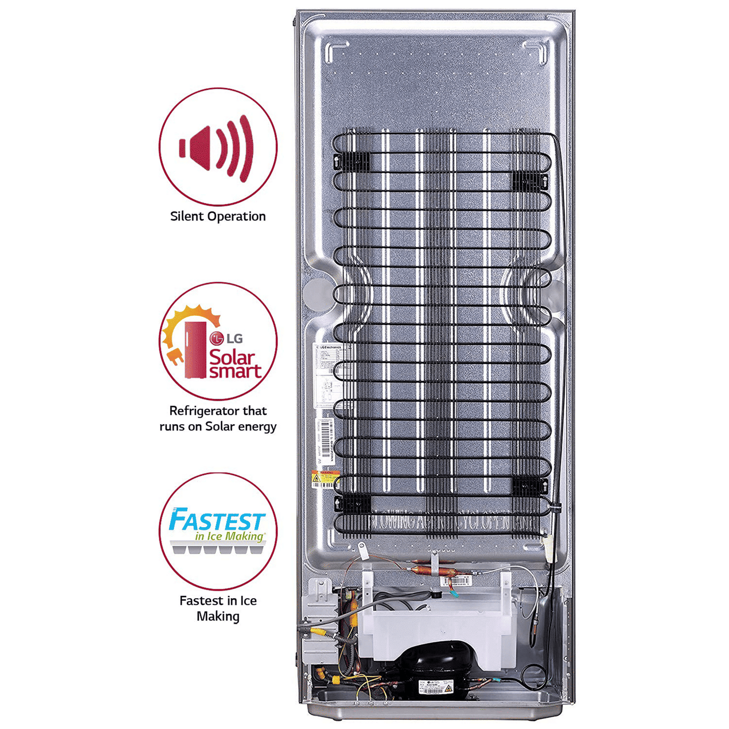 LG 261 Litres 3 Star Direct Cool Single Door Refrigerator with Stabilizer Free Operation (GL-B281BPZX.DPZZEB, Shiny Steel)