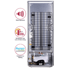 LG 261 Litres 3 Star Direct Cool Single Door Refrigerator with Stabilizer Free Operation (GL-B281BPZX.DPZZEB, Shiny Steel)