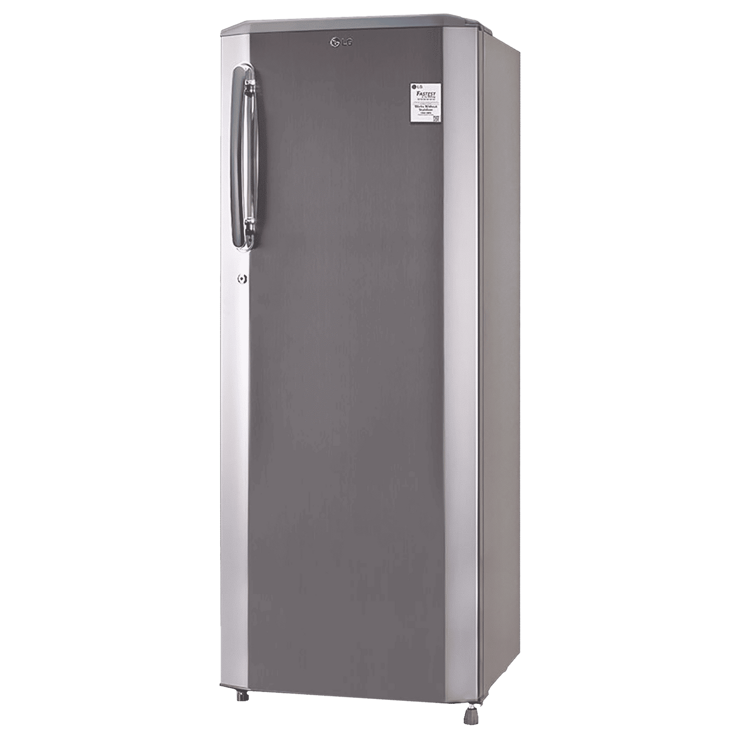 LG 261 Litres 3 Star Direct Cool Single Door Refrigerator with Stabilizer Free Operation (GL-B281BPZX.DPZZEB, Shiny Steel)