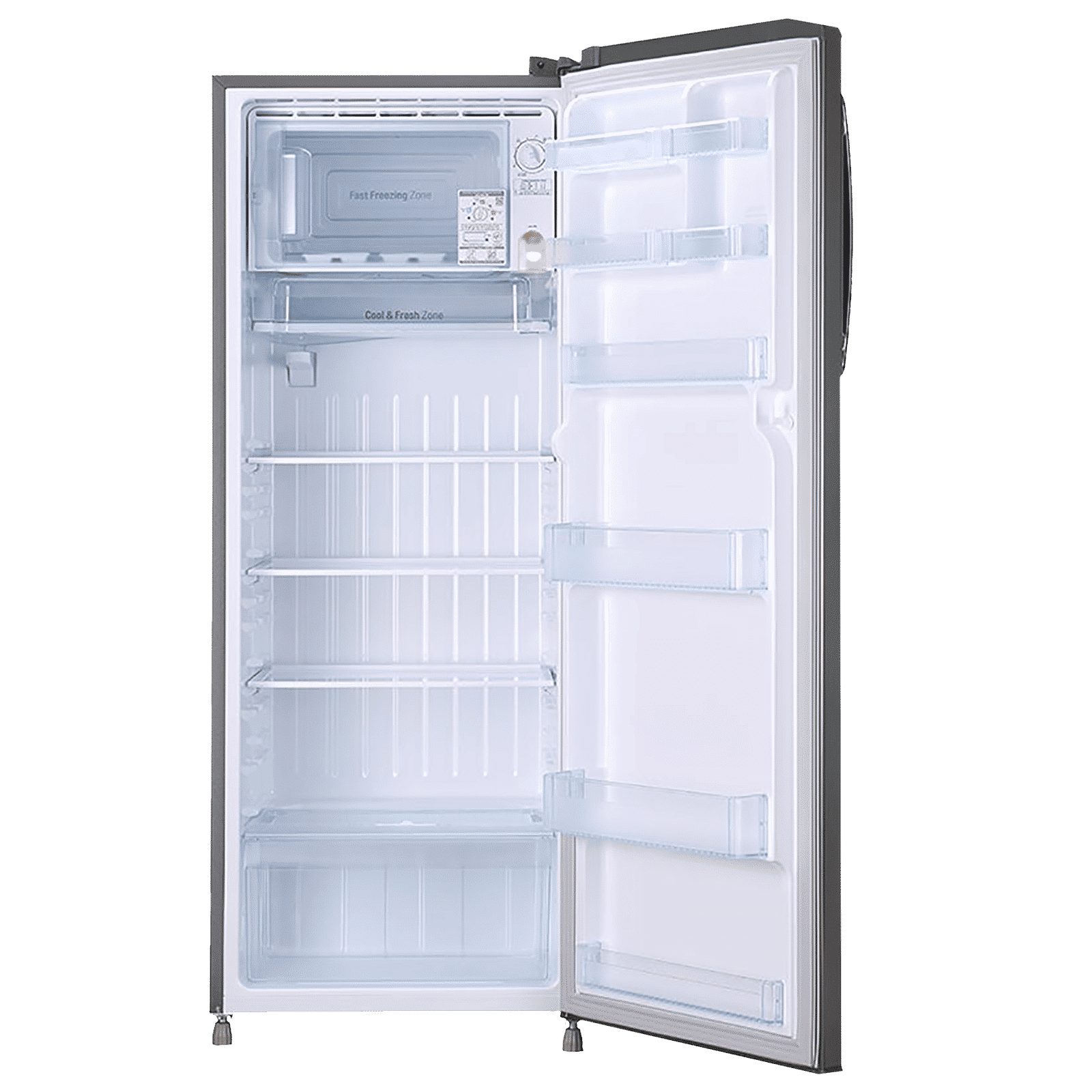 LG 261 Litres 3 Star Direct Cool Single Door Refrigerator with Stabilizer Free Operation (GL-B281BPZX.DPZZEB, Shiny Steel)