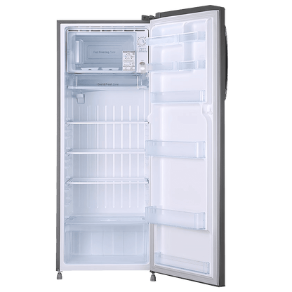 LG 261 Litres 3 Star Direct Cool Single Door Refrigerator with Stabilizer Free Operation (GL-B281BPZX.DPZZEB, Shiny Steel)