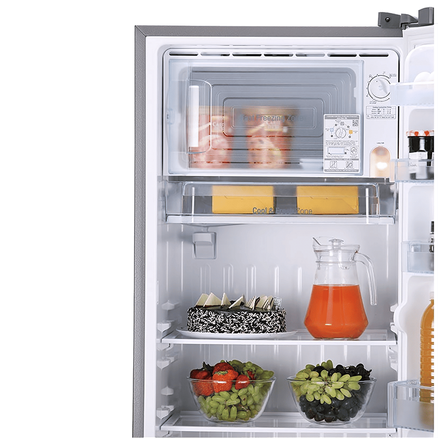 LG 261 Litres 3 Star Direct Cool Single Door Refrigerator with Stabilizer Free Operation (GL-B281BPZX.DPZZEB, Shiny Steel)