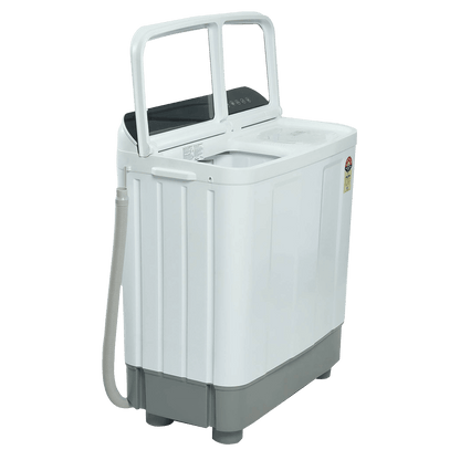 Haier 10 kg 5 Star Semi Automatic Washing Machine with 4D Magic Filter (HTW100-178BK, Black)