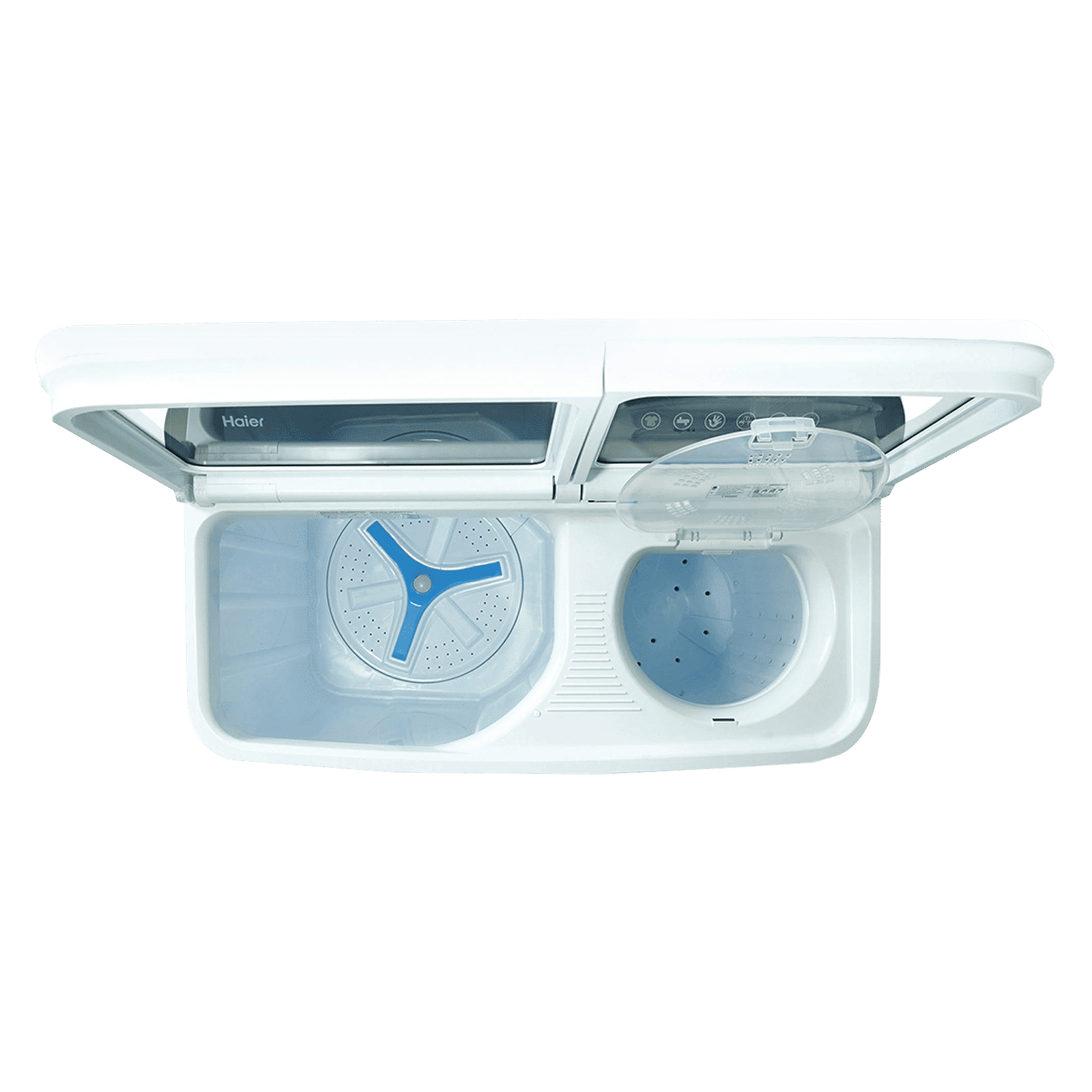 Haier 10 kg 5 Star Semi Automatic Washing Machine with 4D Magic Filter (HTW100-178BK, Black)