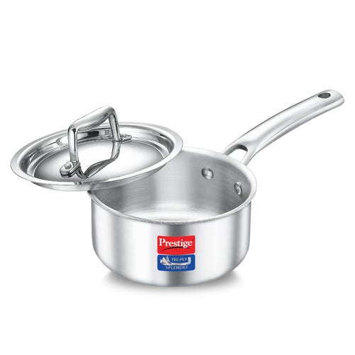Prestige Tri Ply Splendid Sauce Pan With SS Lid