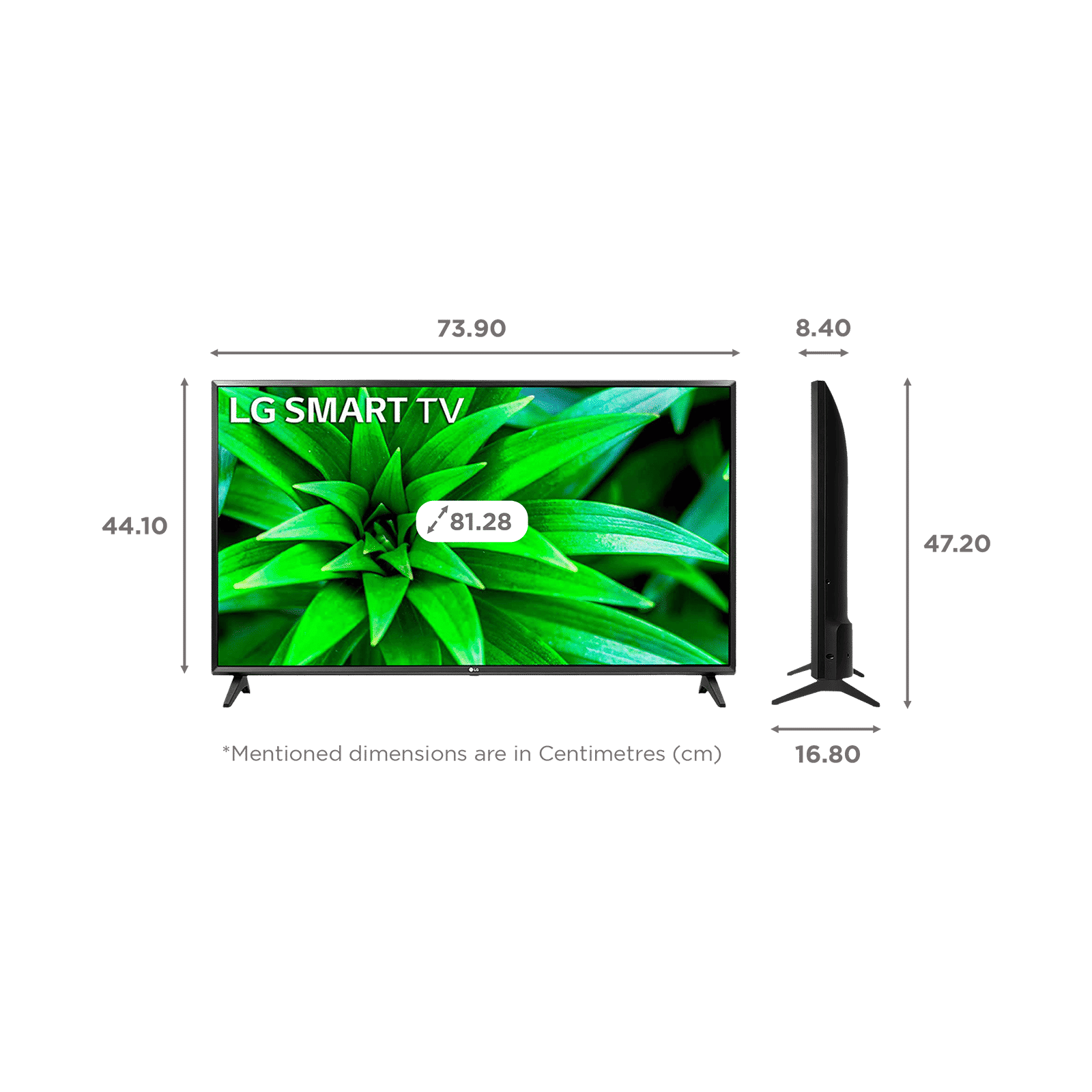 LG LM56 80cm (32 Inch) HD Ready LED Smart WebOS TV with DTS Virtual:X