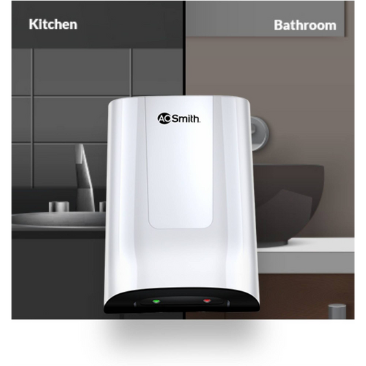 AO Smith MiniBot 3 Litre 5 Star Vertical Instant Geyser with Cutting Edge Technology (White)