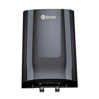 AO Smith MiniBot 3 Litres 5 Star Vertical Instant Water Geyser with Glass Coated (Black)