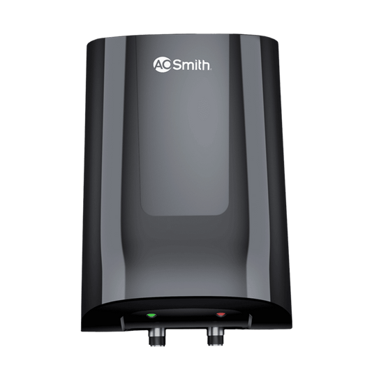 AO Smith MiniBot 3 Litres 5 Star Vertical Instant Water Geyser with Glass Coated (Black)