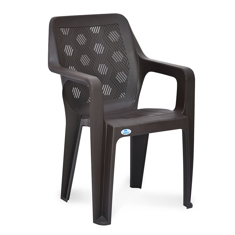 Nilkamal Hexa Plastic Chair with Arm Rest