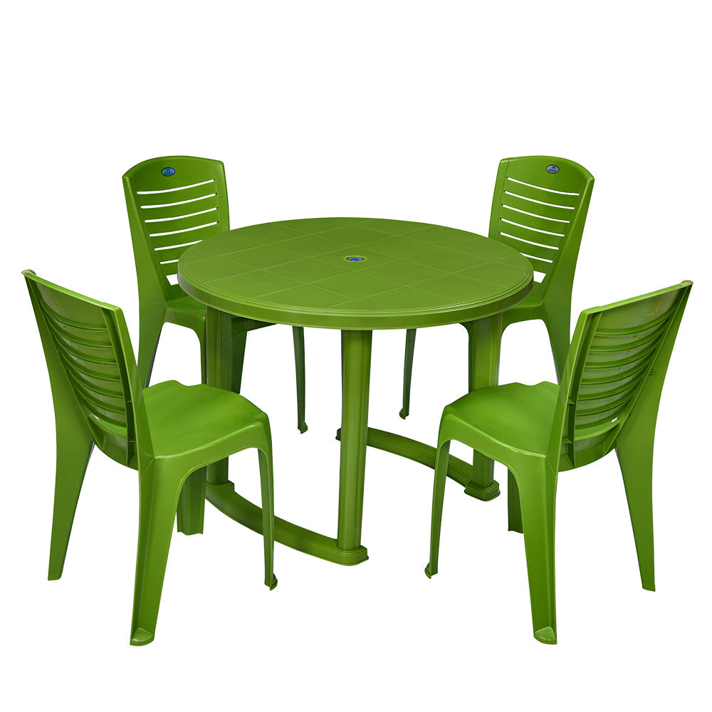 Nilkamal Meridian 1 + 4 Chairs Plastic Dining Set