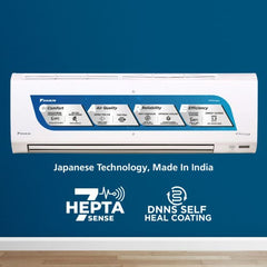 Daikin Premium Series 1.5 Ton 5 Star Inverter Split AC | 100% Copper | PM 2.5 Filter | Coanda Airflow | Dew Clean Technology | Power Chill Operation (ATKM50U, White)