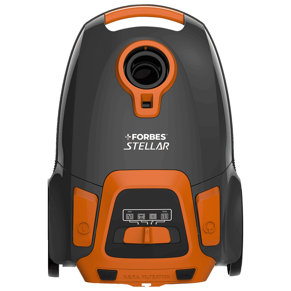 EUREKA FORBES Stellar 1600W Dry Vacuum Cleaner with Suction & Blower Function (LED Vario Power, Orange & Black)