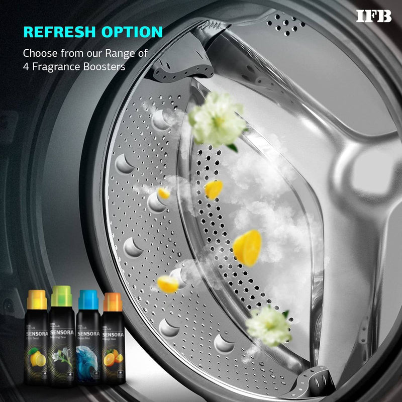 IFB 8.5/6.5 kg 5 Star Inverter Fully Automatic Front Load Washer Dryer (Executive ZXS, Power Steam Wash, Silver)