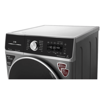 IFB 8.5/6.5 kg 5 Star Inverter Fully Automatic Front Load Washer Dryer (Executive ZXS, Power Steam Wash, Silver)