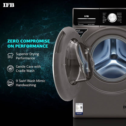 IFB 8.5/6.5 kg 5 Star Inverter Fully Automatic Front Load Washer Dryer (Executive ZXM, Power Steam Wash, Mocha)