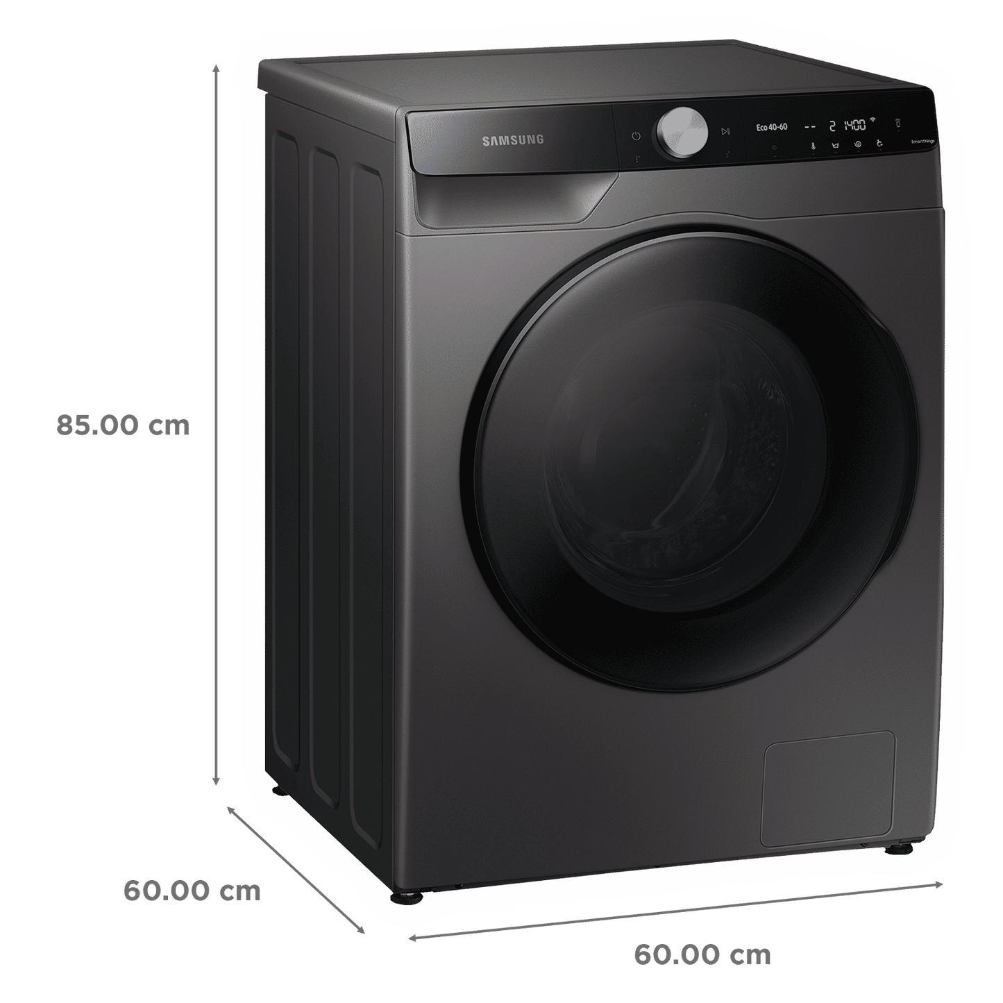 SAMSUNG 10.5/7 kg Inverter Fully Automatic Front Load Washer Dryer (WD10T704DBX/TL, AI Control Display, Inox)
