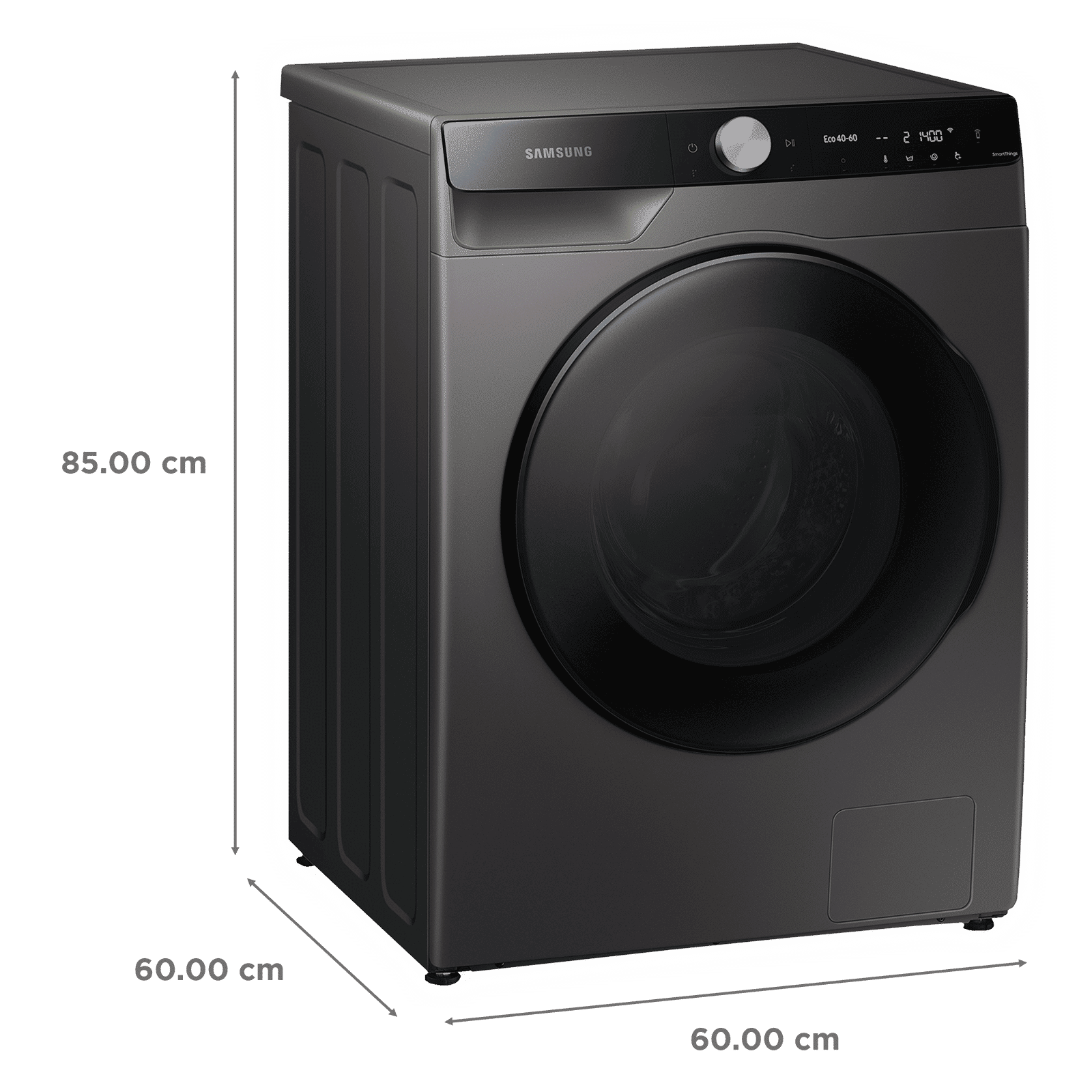 SAMSUNG 10.5/7 kg Inverter Fully Automatic Front Load Washer Dryer (WD10T704DBX/TL, AI Control Display, Inox)