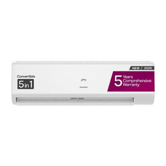Godrej 1.5 Ton 5 Star Inverter Split AC | 5-in-1 Convertible | Heavy Duty Cooling | Pure Air Filter | Silent Operation | Smart Diagnosis | Self Clean Tech (SIC18ITC5-WYD, White) 2025 Model