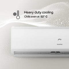 Godrej 1.5 Ton 5 Star Inverter Split AC | 5-in-1 Convertible | Heavy Duty Cooling | Pure Air Filter | Silent Operation | Smart Diagnosis | Self Clean Tech (SIC18ITC5-WYD, White) 2025 Model