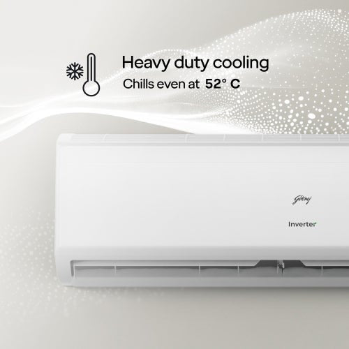 Godrej 1.5 Ton 5 Star Inverter Split AC | 5-in-1 Convertible | Heavy Duty Cooling | Pure Air Filter | Silent Operation | Smart Diagnosis | Self Clean Tech (SIC18ITC5-WYD, White) 2025 Model