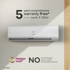 Godrej 1.5 Ton 5 Star Inverter Split AC | 5-in-1 Convertible | Heavy Duty Cooling | Pure Air Filter | Silent Operation | Smart Diagnosis | Self Clean Tech (SIC18ITC5-WYD, White) 2025 Model