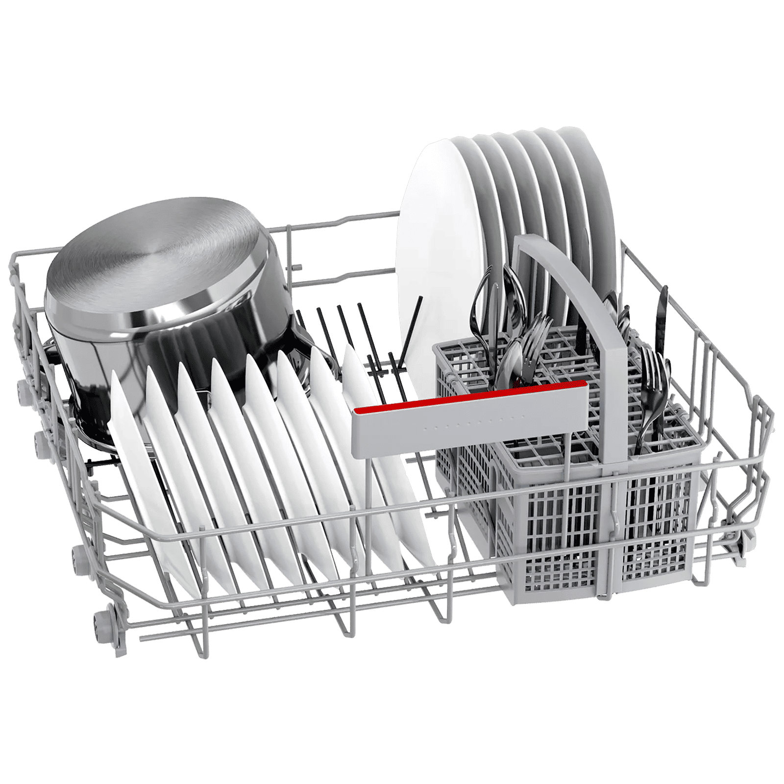 BOSCH Series 6 13 Place Settings Free Standing Dishwasher with Glass Protection Technology (Silver Inox)