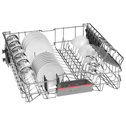 BOSCH Series 6 14 Place Settings Free Standing Dishwasher with Triple Rackmatic System (Silver Inox)