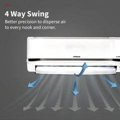 Hitachi 1.5 Ton 5 Star Inverter Split AC | 100% Copper | ice Clean Technology | 4 Way Swing | Xpandable+ (Yoshi 5500 STXL, RAS.V518PCCISH1 | White) 2025 Model